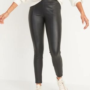 Stevie High-waisted faux leather pants